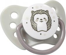 Dudlík silikonový zkosený Babyonol 2ks - NATURAL NURSING šedý - 6-18měs. - obrázek 2