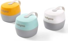 Pouzdro na dudlík - NATURAL NURSING bílo-šedé - BabyOno - obrázek 3