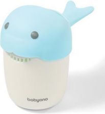 Dětský hrníček ke koupání a mytí vlasů - WHALE bílo-modrý - BabyOno - obrázek 1