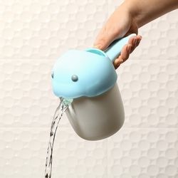 Dětský hrníček ke koupání a mytí vlasů - WHALE bílo-modrý - BabyOno - obrázek 4