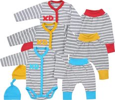 Kojenecká souprava 3-dílná - KOALA XD s červenou - vel.74 - obrázek 2