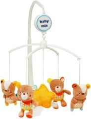 Kolotoč na postýlku plyšový s melodií - MEDVÍDCI A HVĚZDIČKA - BabyMix - obrázek 1