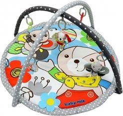 Deka hrací s hrazdami - PEJSEK A MOTÝL barevná - BabyMix - obrázek 1