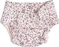 Plenkové kalhotky a EKO plena 2ks zdarma - KYTIČKY na bílém - Mamatti velikost 3 - 8kg - obrázek 1