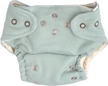 Plenkové kalhotky a EKO plena 2ks zdarma - JEDNOBAREVNÉ mátové - Mamatti velikost 5 - 14kg - obrázek 1