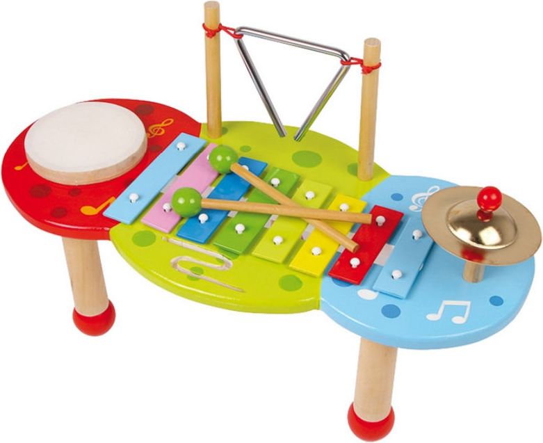Dětský Xylofón s příslušenstvím - bubínek, triangl ... - obrázek 1