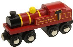 Dřevěná lokomotiva pro dřevěné vláčkodráhy - lokomotiva Metropolitan - obrázek 1