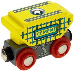 Vláčkodráha BIGJIGS RAIL - vagon s cementem - obrázek 1