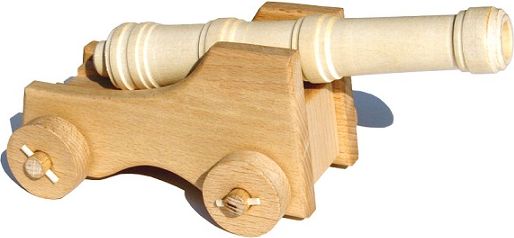Dřevěné hračky - lodní dělo - obrázek 1