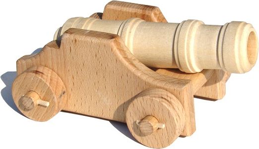 Dřevěné hračky - pevnostní moždíř - obrázek 1