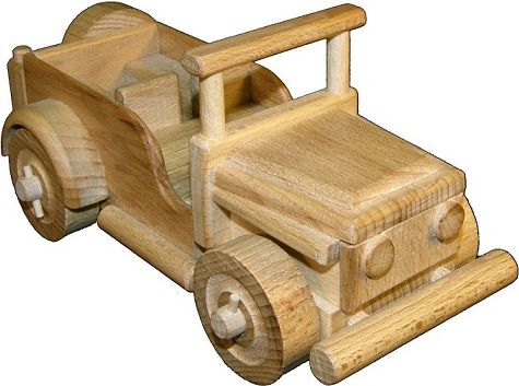 Dřevěné hračky - auto - jeep - obrázek 1
