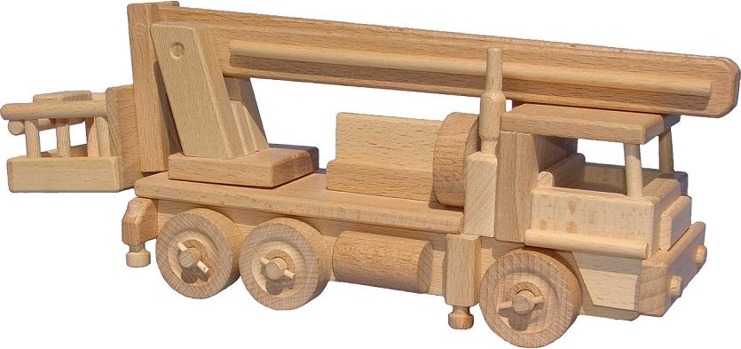 Dřevěné hračky - auto plošina - obrázek 1