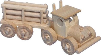 Dřevěné hračky - dřevěný tahač Tir - obrázek 1