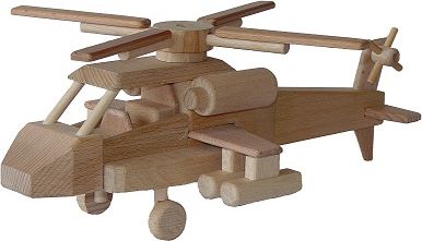 Dřevěné hračky - helikoptéra.velká dřevěná - obrázek 1