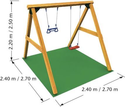 Dětská hrací sestava Jungle SWING - 220 cm - obrázek 2