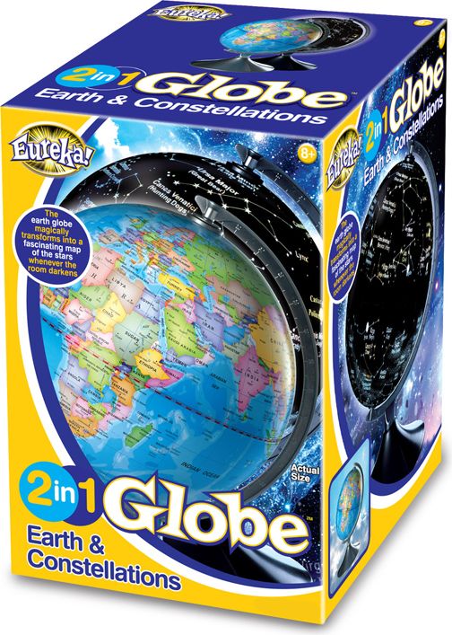 Svítící Globus s hvězdami - obrázek 1