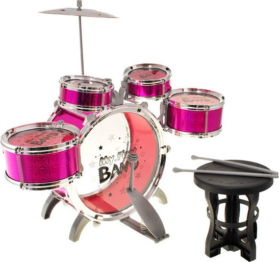 Dětské bubny - růžové - obrázek 1