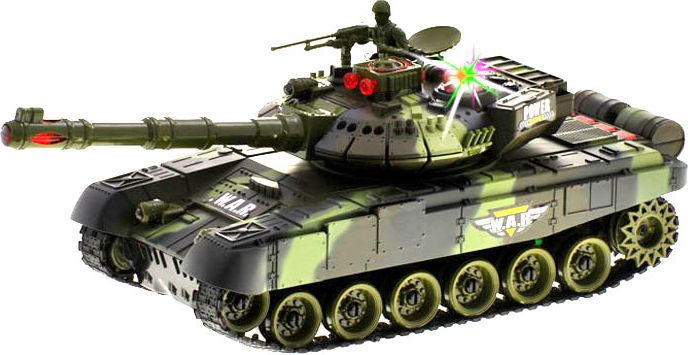 RC Tank 34 cm - lesní - obrázek 1