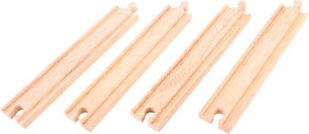 Dřevěné vláčky - koleje rovné 21 cm - 4 Ks - obrázek 1