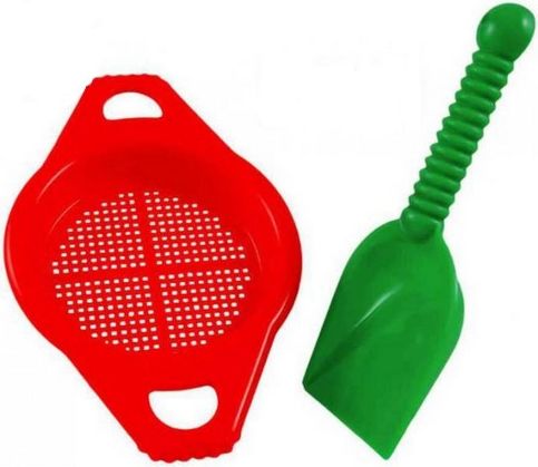 LORI 211 Lopatka + sítko plastový set na písek 4 barvy - obrázek 2