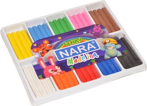 Nara Modelína Nara 10 barev 250g - obrázek 1
