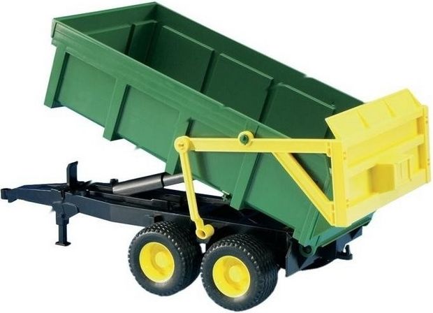 Bruder 2210 Přívěs automatická stěna zeleno-žlutý - obrázek 2