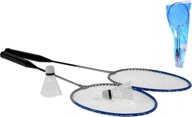 Badminton set 2ks raketa + 2košíčky v PVC tašce - obrázek 1