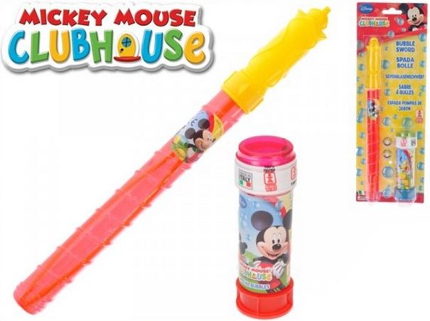 Mickey Mouse CloubHouse bublifuk trubice 27,5cm 60ml 3druhy na kartě - obrázek 1
