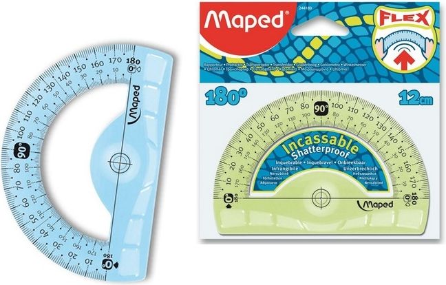 Maped Úhloměr Unbreakable 180° 44180 - obrázek 1