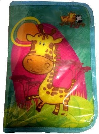 Pouzdro (PENÁL) 1 klopa PLNĚNÝ S ŽIRAFOU - obrázek 1