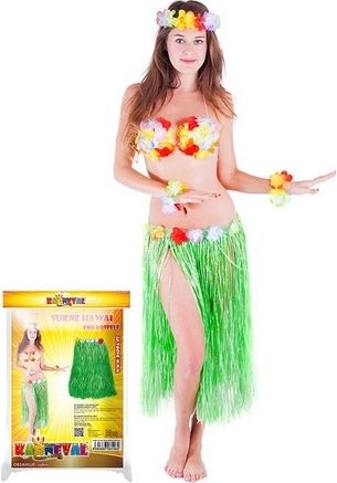 sukně Hawaii dospělá 72 cm zelená - obrázek 1