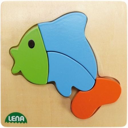 Lena dřevěné puzzle ryba - obrázek 1