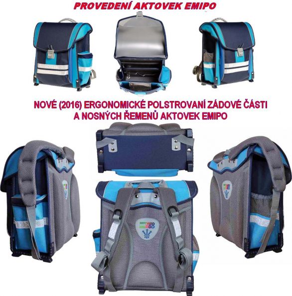 EMIPO Školní aktovkový set RIDER 3-dílný - obrázek 7