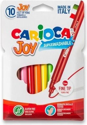 Dětské fixy Carioca Joy 10 barev - obrázek 1