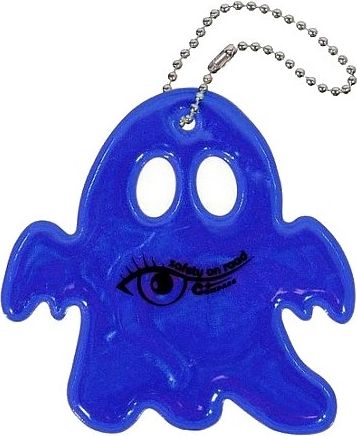 Reflexní přívěšek GHOST modrý - obrázek 1