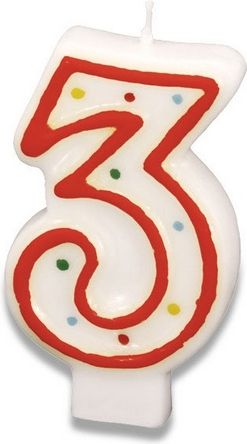 Amscan Dortová svíčka - 3, 7 cm - obrázek 1