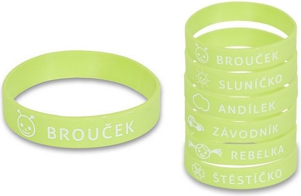 R&B Náramek na zdravou láhev zelený BROUČEK - obrázek 1