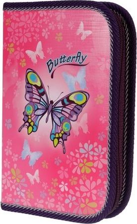 EMIPO Školní penál 1-klopa Butterfly PRÁZDNÝ - obrázek 1