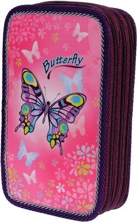 Třípatrový školní penál Emipo Butterfly motýl - obrázek 2