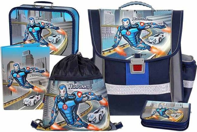 Školní aktovkový set EMIPO Ergonomic ROBOMAN 5-dílný - obrázek 1