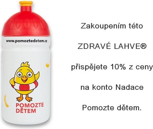 Zdravá lahev Pomozte dětem 500ml - obrázek 1