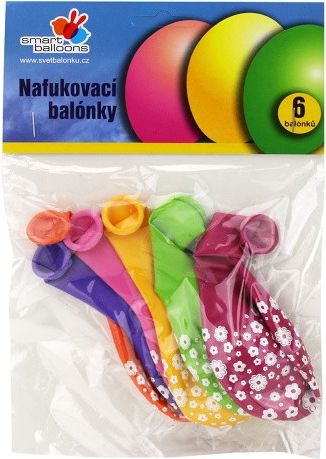 Nafukovací balonek 30cm Květinky 5ks v balení - obrázek 2