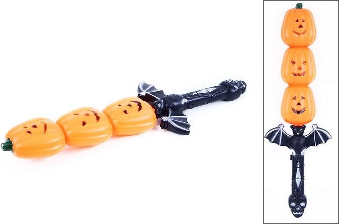 Hůlka Halloween se světlem a zvukem 43cm (Halloweenský-karenvalový-doplněk) - obrázek 1
