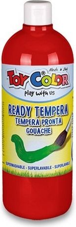 Toy Color Temperová barva Ready Tempera červená, 1000 ml - obrázek 1