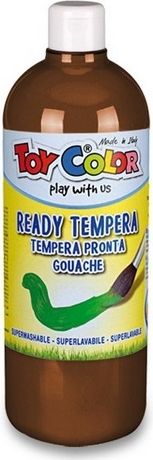 Toy Color Temperová barva Ready Tempera hnědá, 1000 ml - obrázek 1