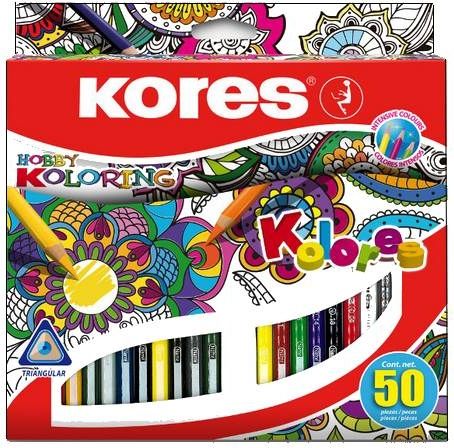 Kores Pastelky Kolores Mandalas 50 ks 9335 - obrázek 1