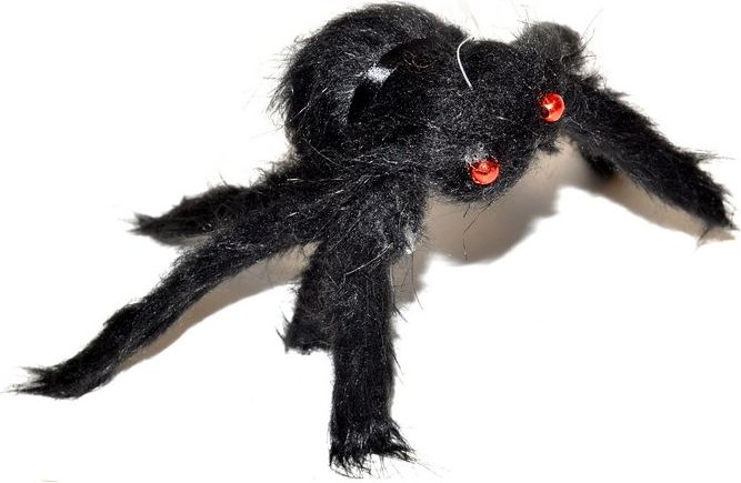 Pavouk černý 9x30cm HALLOWEEN - obrázek 1