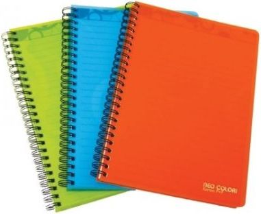 Twin wire blok A5 PP NEO COLORI oranžová 7-552 - obrázek 1