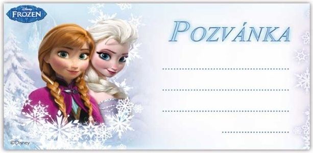 Pozvánka Y03 Disney Frozen (10ks) (190x100mm) - obrázek 1