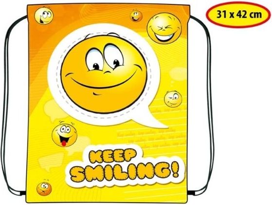Sáček na přezůvky Smile 31 x 42 cm - obrázek 1